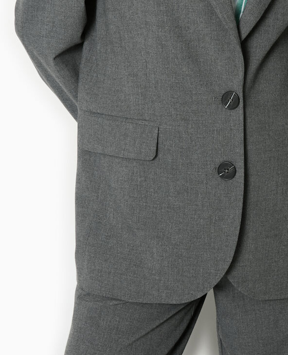 Veste blazer oversize gris foncé - Pimkie