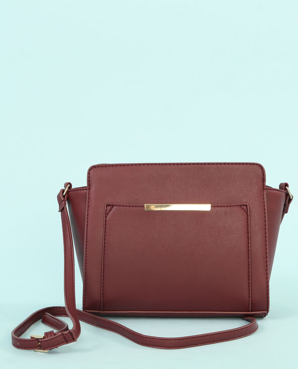Sac boxy trapèze bordeaux - Pimkie