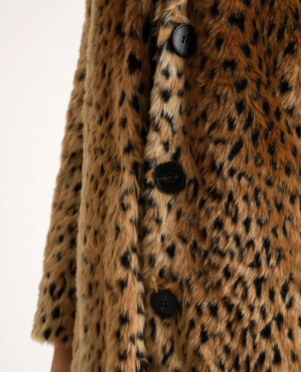 Manteau léopard camel - Pimkie