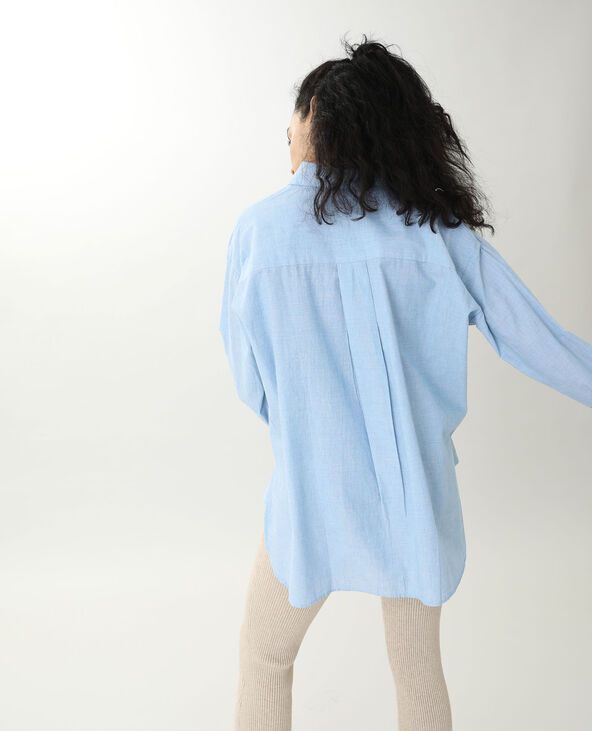 Chemise longue bleu clair - Pimkie