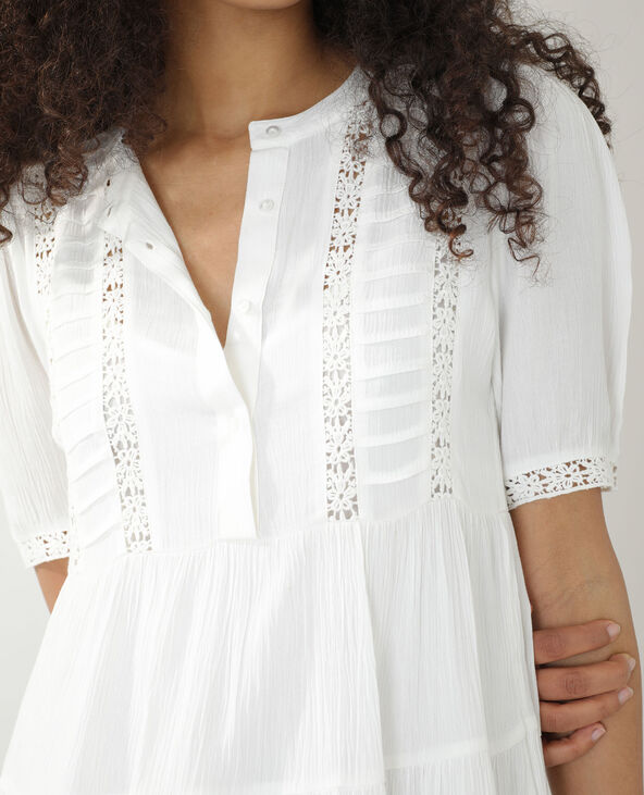 Robe discount blanche guipure