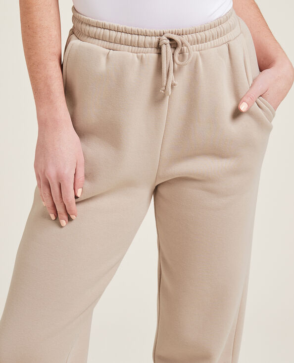 Pantalon de jogging en molleton beige - Pimkie