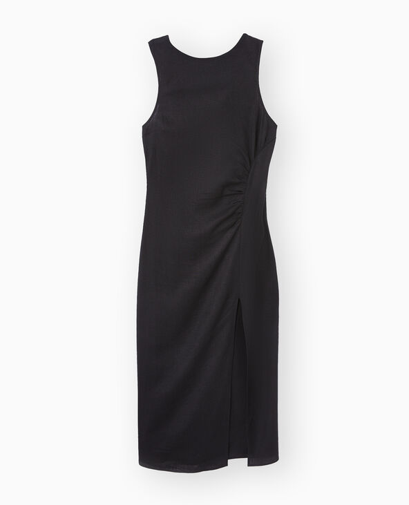 Robe longue sans manches avec dos dégagé noir - Pimkie