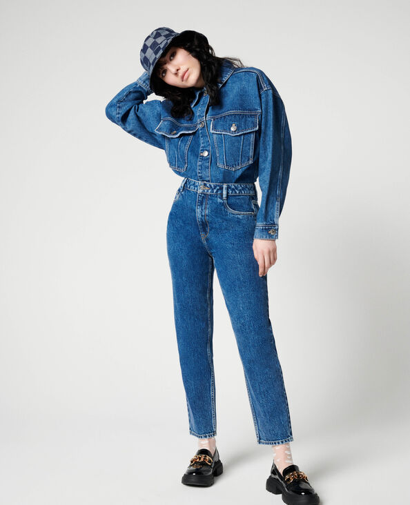 Jean mom taille haute bleu - Pimkie