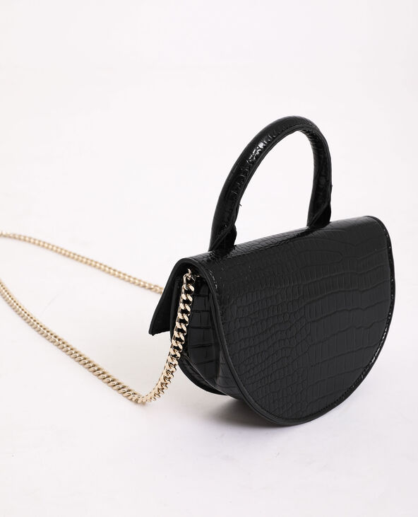 Mini sac demi-lune noir - Pimkie