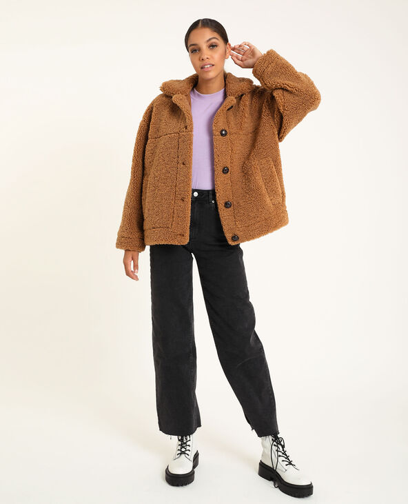 Veste en doudou vieux rose - Pimkie