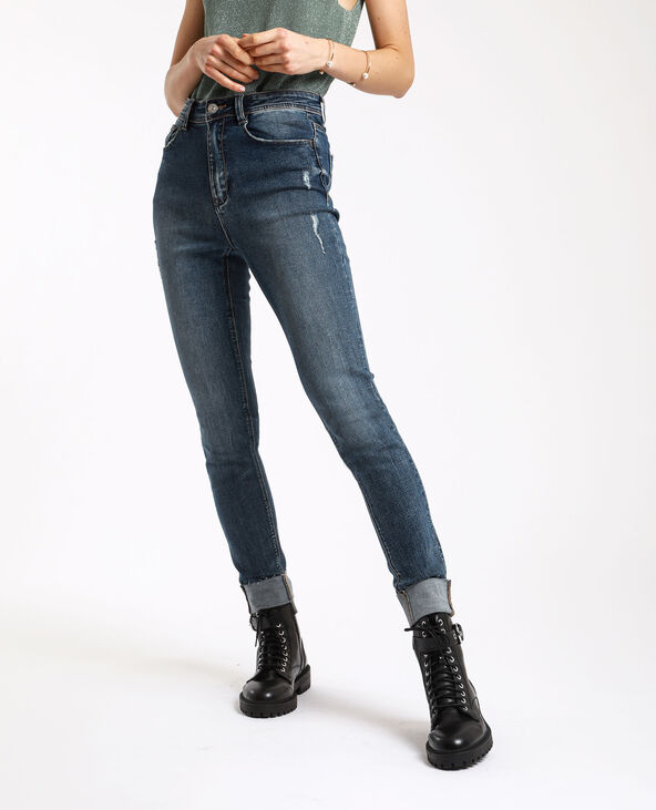Jean skinny high waist bleu marine - Pimkie