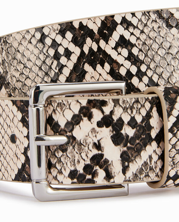 Ceinture effet python blanc - Pimkie