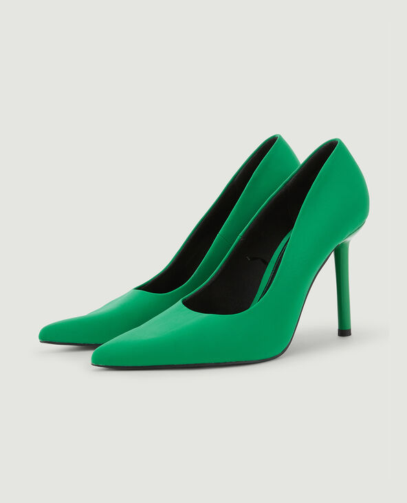 Escarpins bouts pointus vert fluo - Pimkie