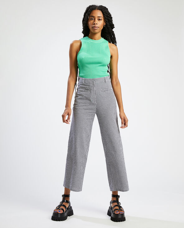 Pantalon droit taille haute noir - Pimkie