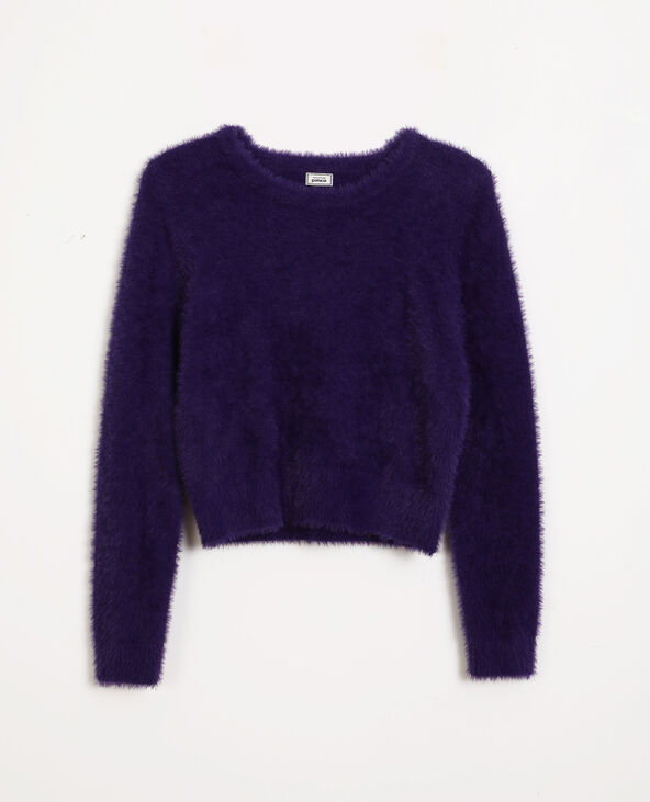 Pull à poils violet - Pimkie
