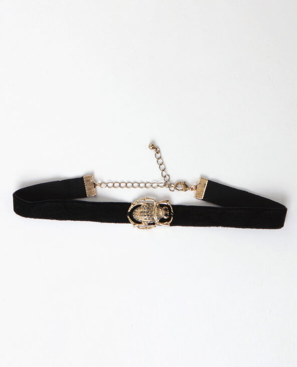 Collier choker scarabée argenté - Pimkie