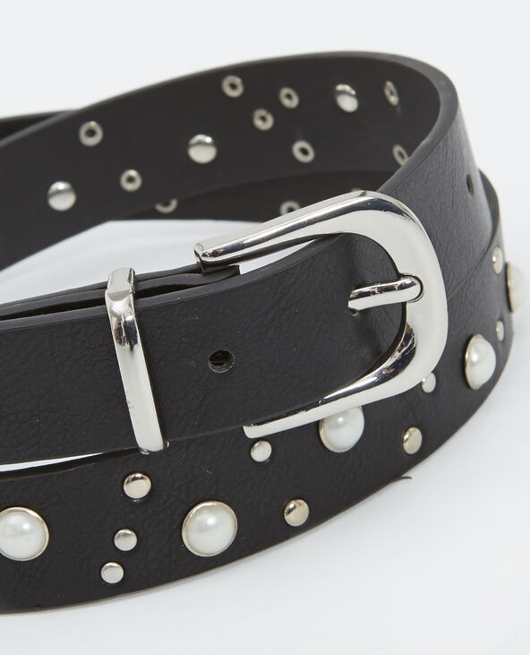 Ceinture à perles noir - Pimkie