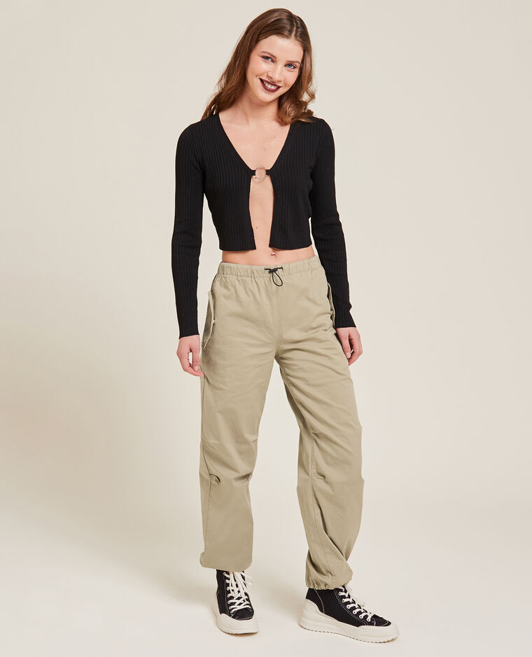 Pantalon parachute multipoche brun - Pimkie