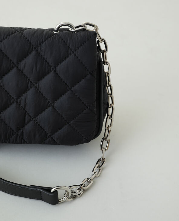 Sac bandoulière matelassé noir - Pimkie