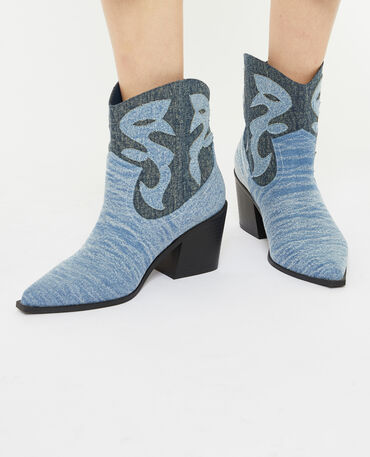 Bottes Bottines Boots Femme Noires Plates Talons Pimkie