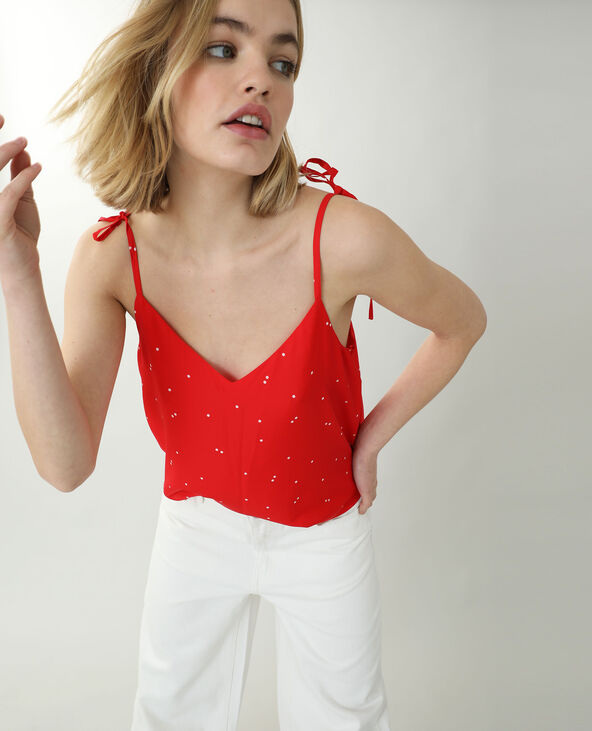 Debardeur rouge pimkie sales