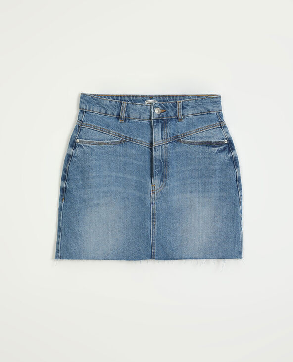 Jupe en jean bleu - Pimkie