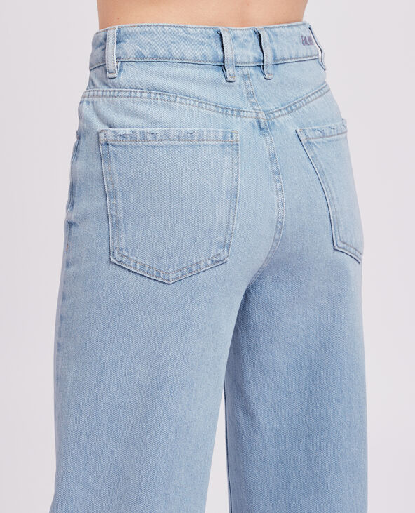 Jean large effet délavé bleu - Pimkie