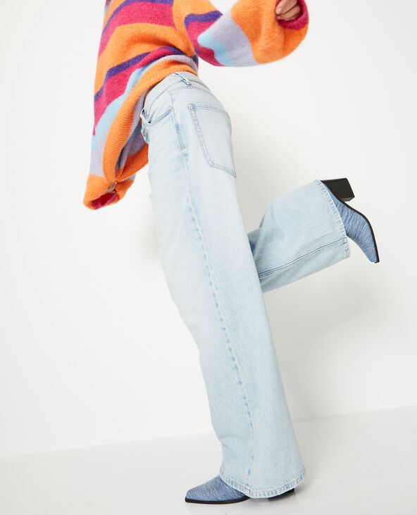 Jean baggy taille haute bleu clair - Pimkie