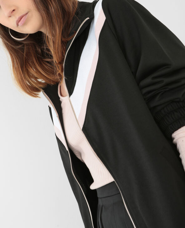 Sweat zippé sport noir - Pimkie