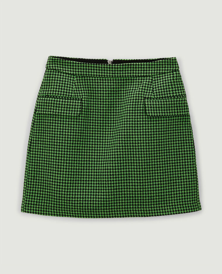 Jupe courte tweed noir - Pimkie