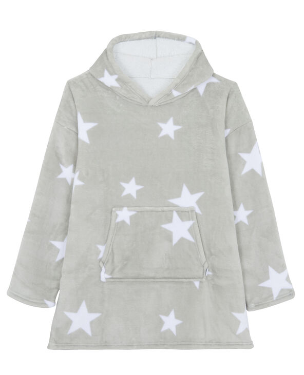 Sweat-plaid doublé de sherpa blanc - Pimkie
