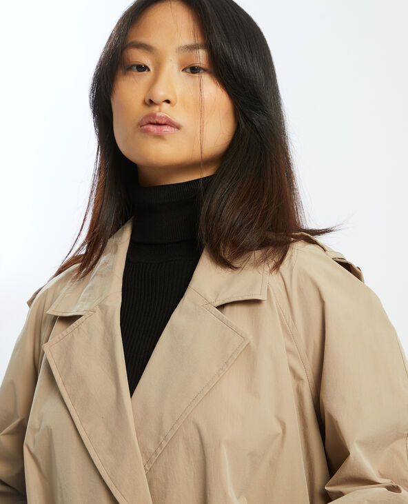 Trench long gris clair - Pimkie