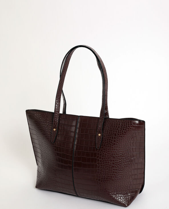 Sac cabas croco marron - Pimkie