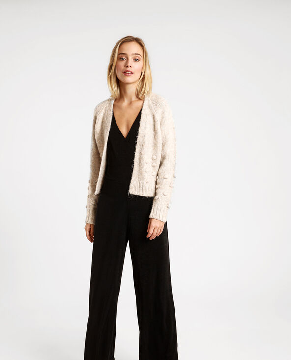 Combi-pantalon à col V noir - Pimkie