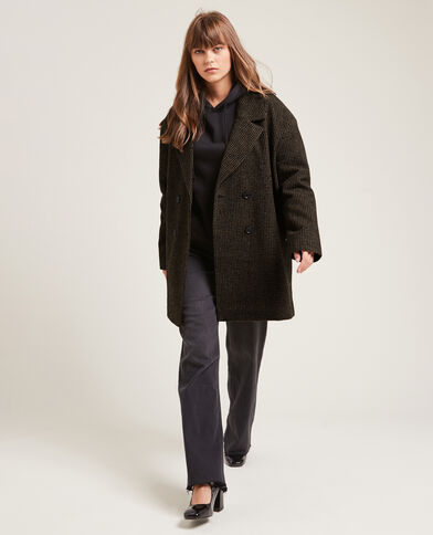 Manteau court oversize taupe - Pimkie