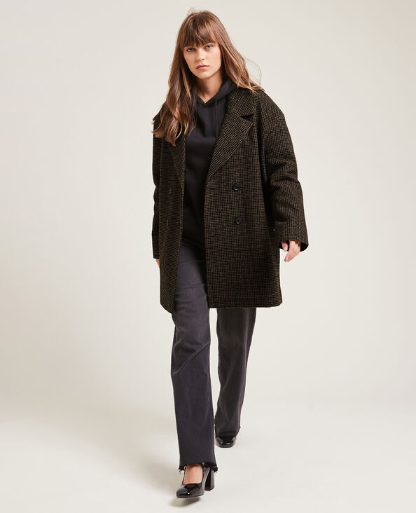 Manteau court oversize taupe - Pimkie