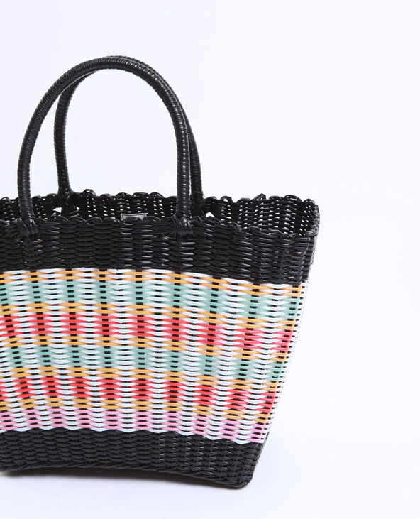 Sac cabas plastique tressé 2025