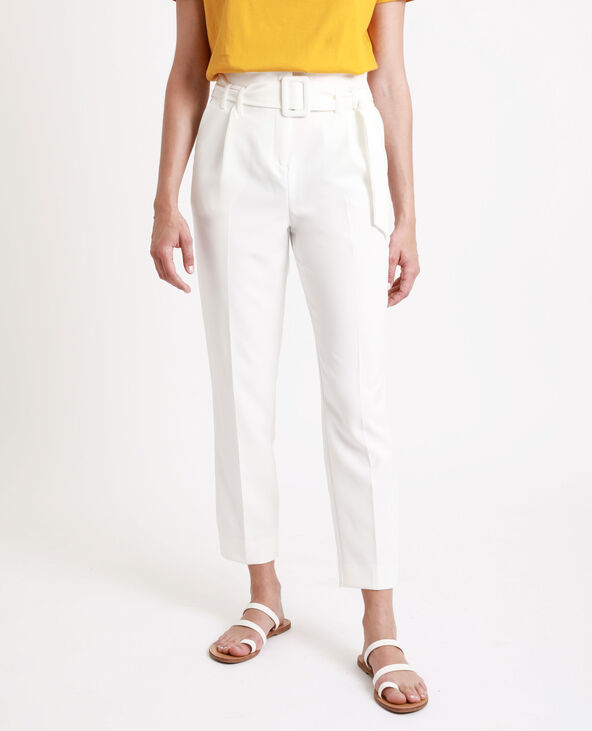 Pantalon droit écru - Pimkie
