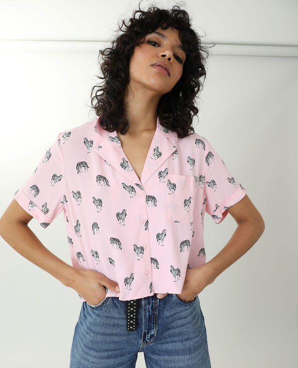 Chemise zèbres rose - Pimkie