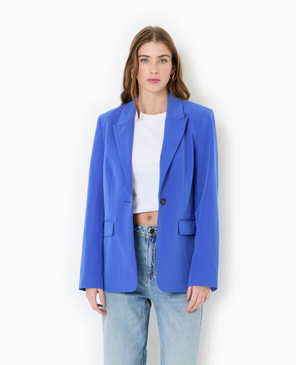 Veste légèrement cintrée bleu électrique - Pimkie