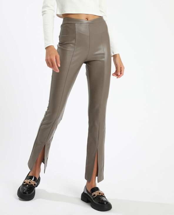 Jegging simili cuir