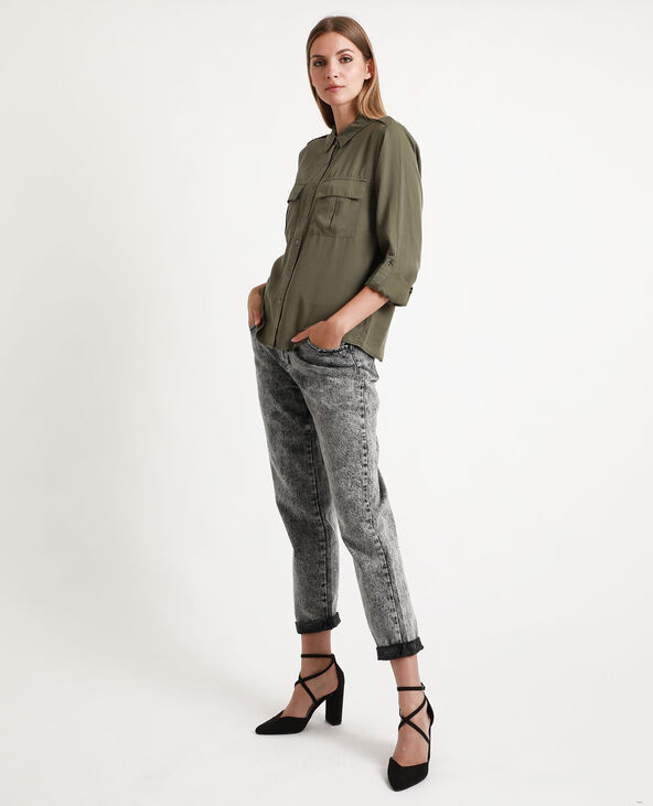 Chemise fluide taupe - Pimkie