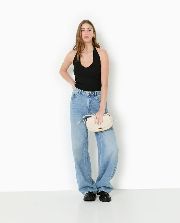 Top dos-nu en maille noir - Pimkie