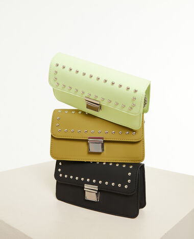 Mini sac rigide avec clous vert olive - Pimkie