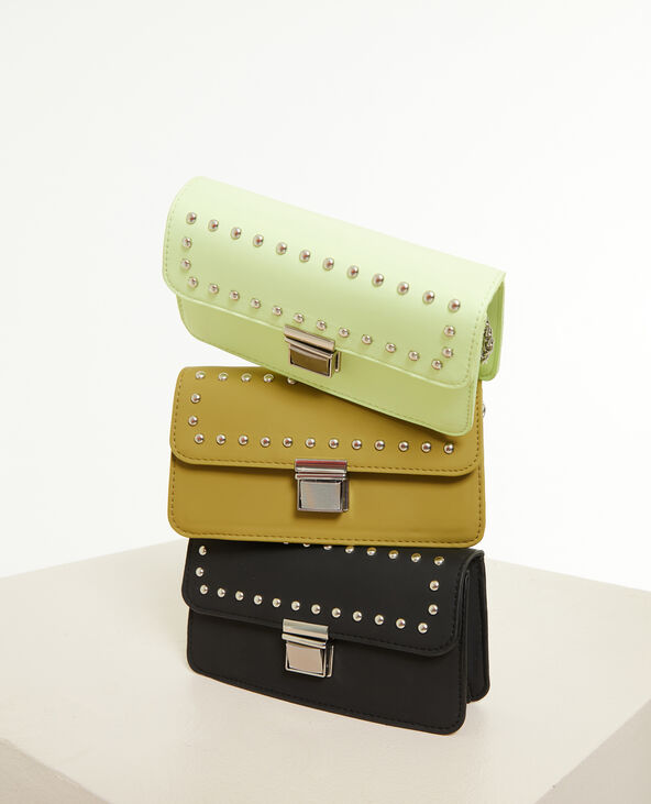 Mini sac rigide avec clous vert olive - Pimkie
