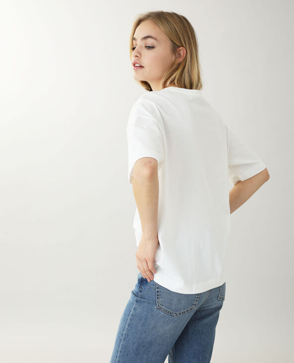 T-shirt manches courtes blanc - Pimkie