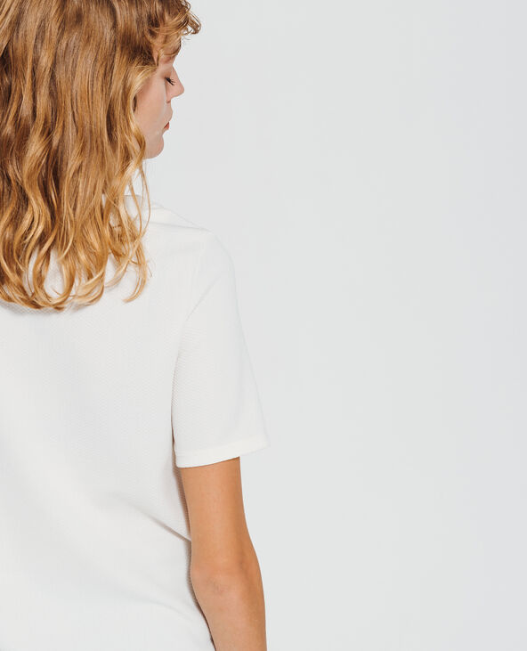 T-shirt texturé blanc - Pimkie
