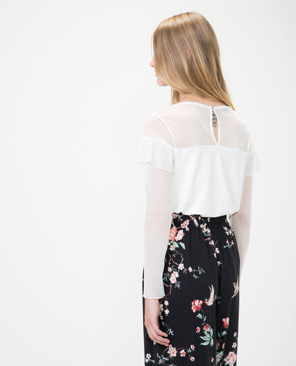Top en plumetis blanc - Pimkie