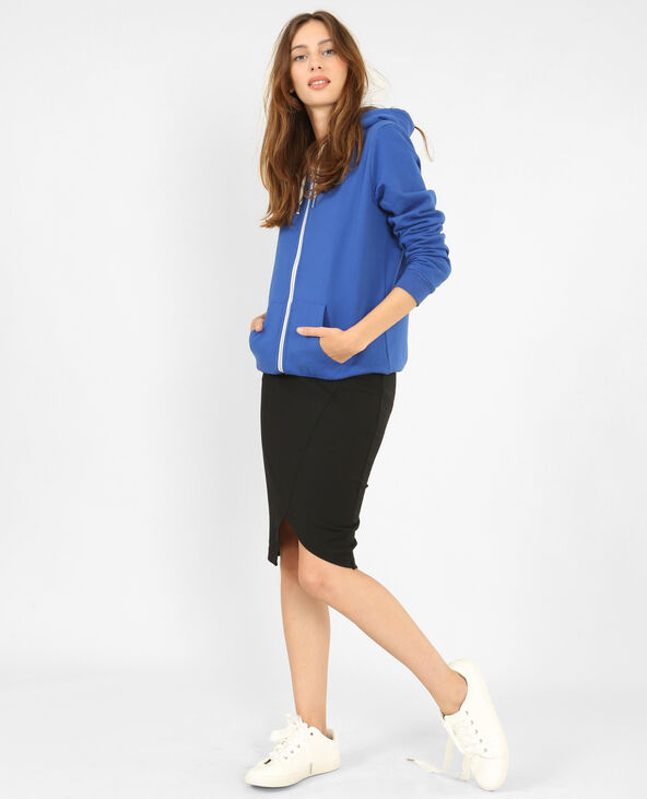 Sweat zippé bleu marine - Pimkie