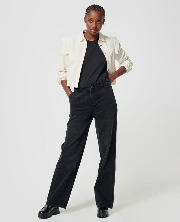 Jean baggy taille basse noir - Pimkie