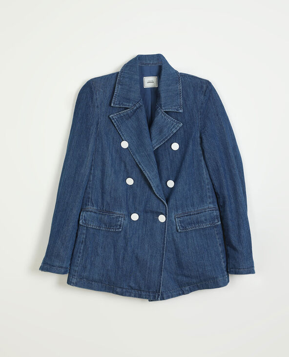 Veste en jean bleu foncé - Pimkie