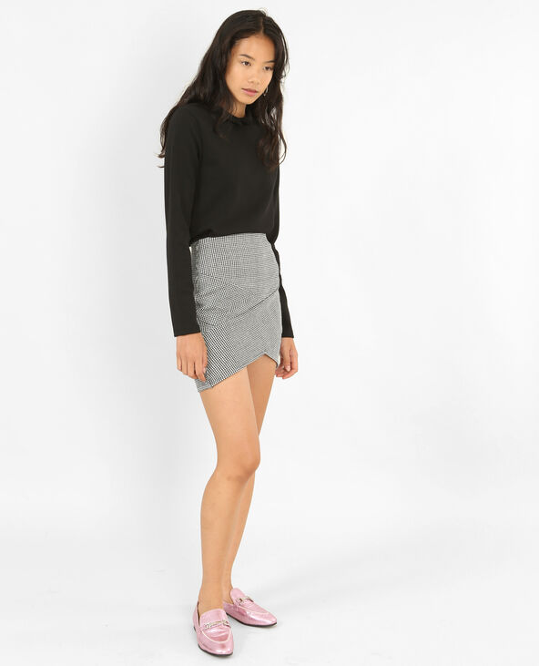 Pull à col Claudine noir - Pimkie