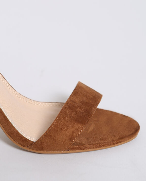Sandales à talons aiguilles marron - Pimkie