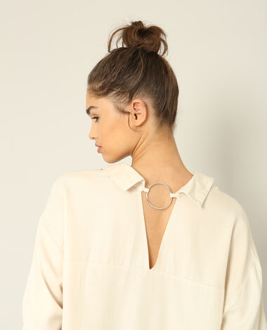 Chemise à dos ouvert écru - Pimkie